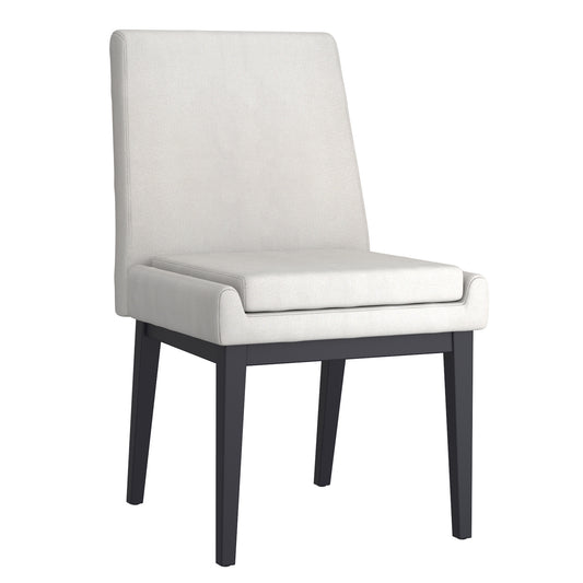 Cortez Dining Chair, set of 2, in Beige Fabric and Black
