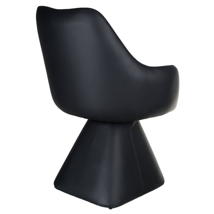 Tovas/Caprese 5pc Dining Set - Black Table with Black Chair