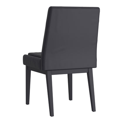 Cortez Dining Chair, set of 2, in Black Faux Leather and Black