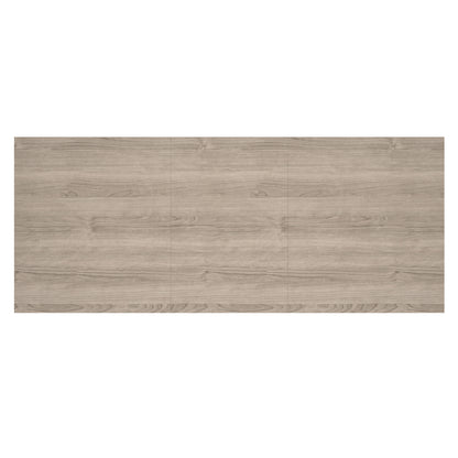 Eclipse/Bianca 7pc Dining Set in Oak with Black & Grey Chair