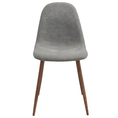 Lyna Dining Chair, set of 4 in Grey and Walnut