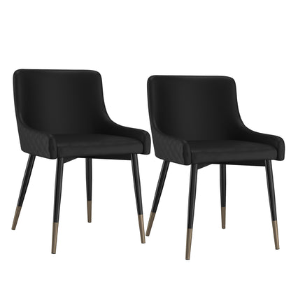 Xander Dining Chair, set of 2, in Black