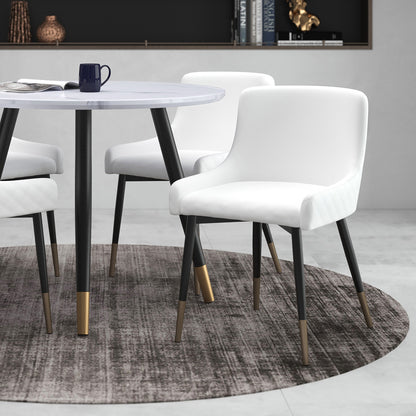 Xander Dining Chair, set of 2, in Light Grey and Black