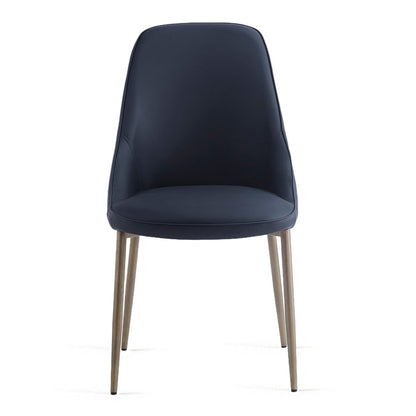 Cleo Dining Chair, set of 2, in Black and Aged Gold
