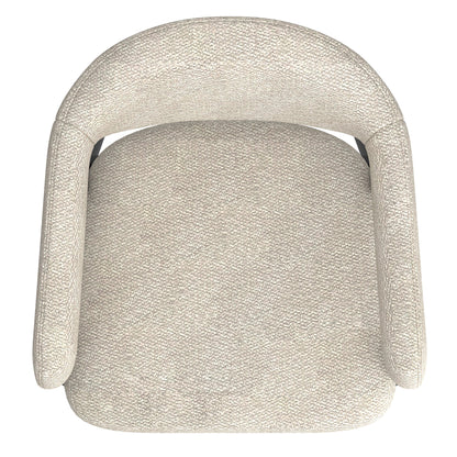 Archer Dining Chair, set of 2, in Beige Fabric and Black