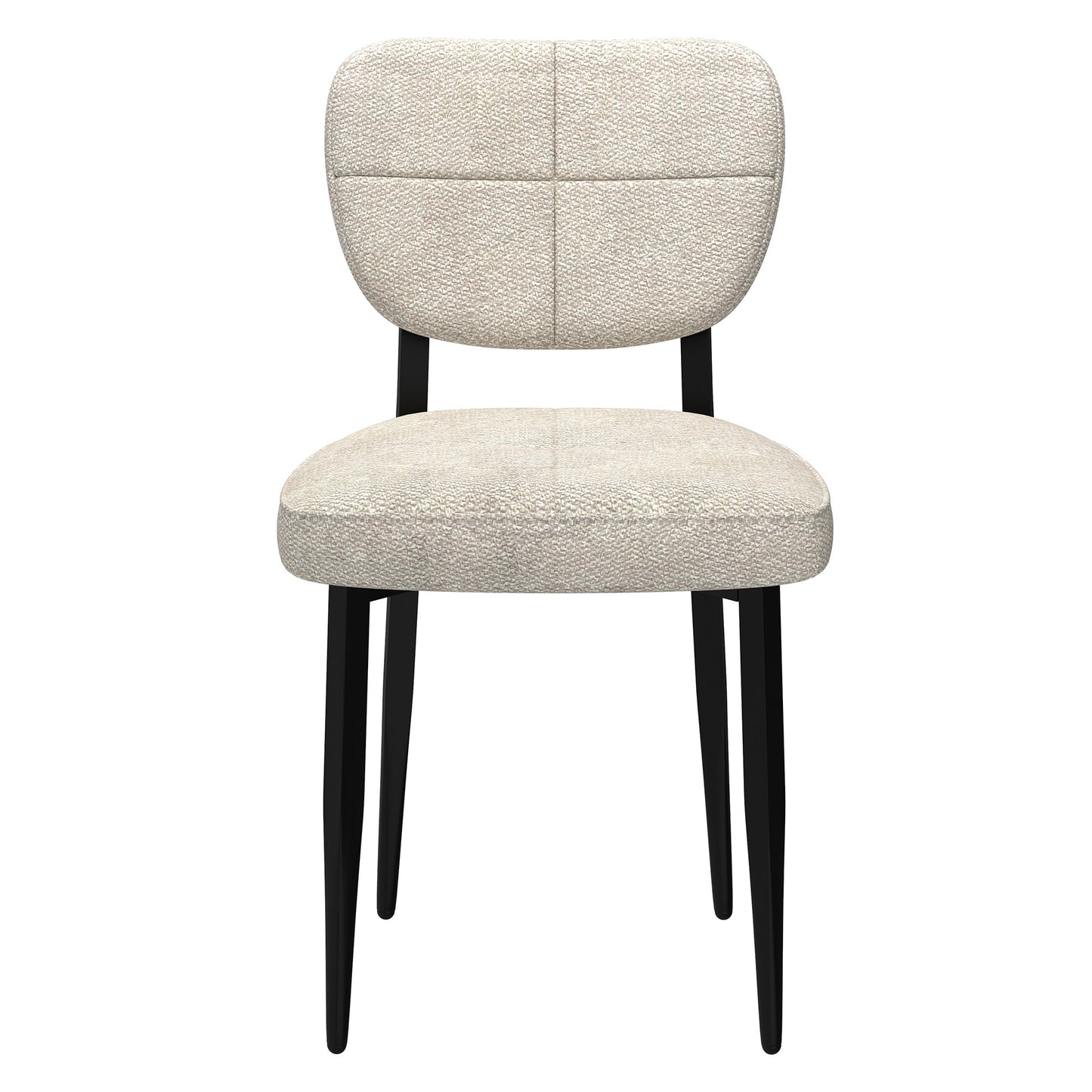 Zeke Dining Chair, set of 2, in Beige and Black