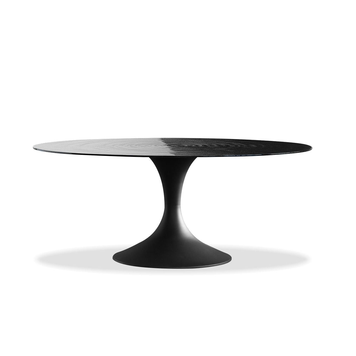 Halo 63" dining table in black modern