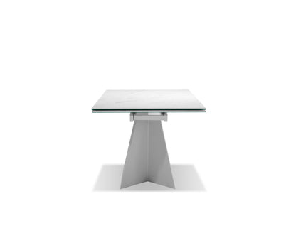 Origami double extension dining table