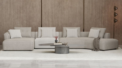 Layer Coffee Table In Noir Desir Bocciadato Ceramic Top