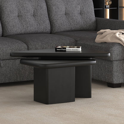 Draco 2pc Coffee Table Set In Black