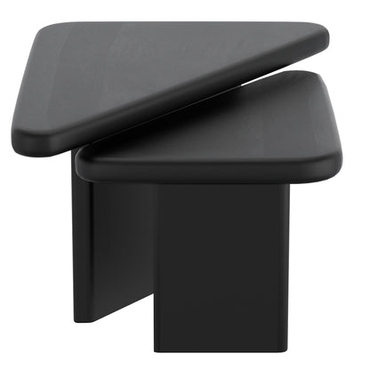 Draco 2pc Coffee Table Set In Black