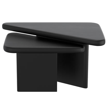 Draco 2pc Coffee Table Set In Black
