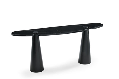Acyl Console Table In Polished Marquina Black