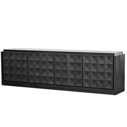 Moss Sideboard Wide In Matte Black Oak