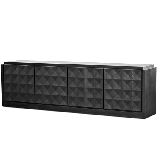 Moss Sideboard Wide In Matte Black Oak