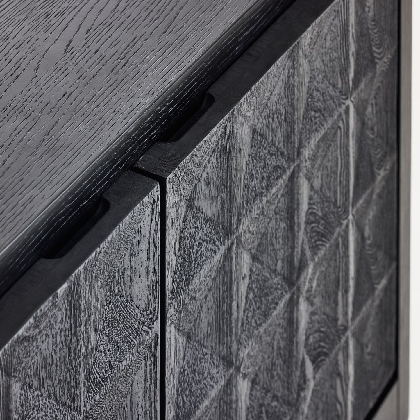 Moss Sideboard Wide In Matte Black Oak