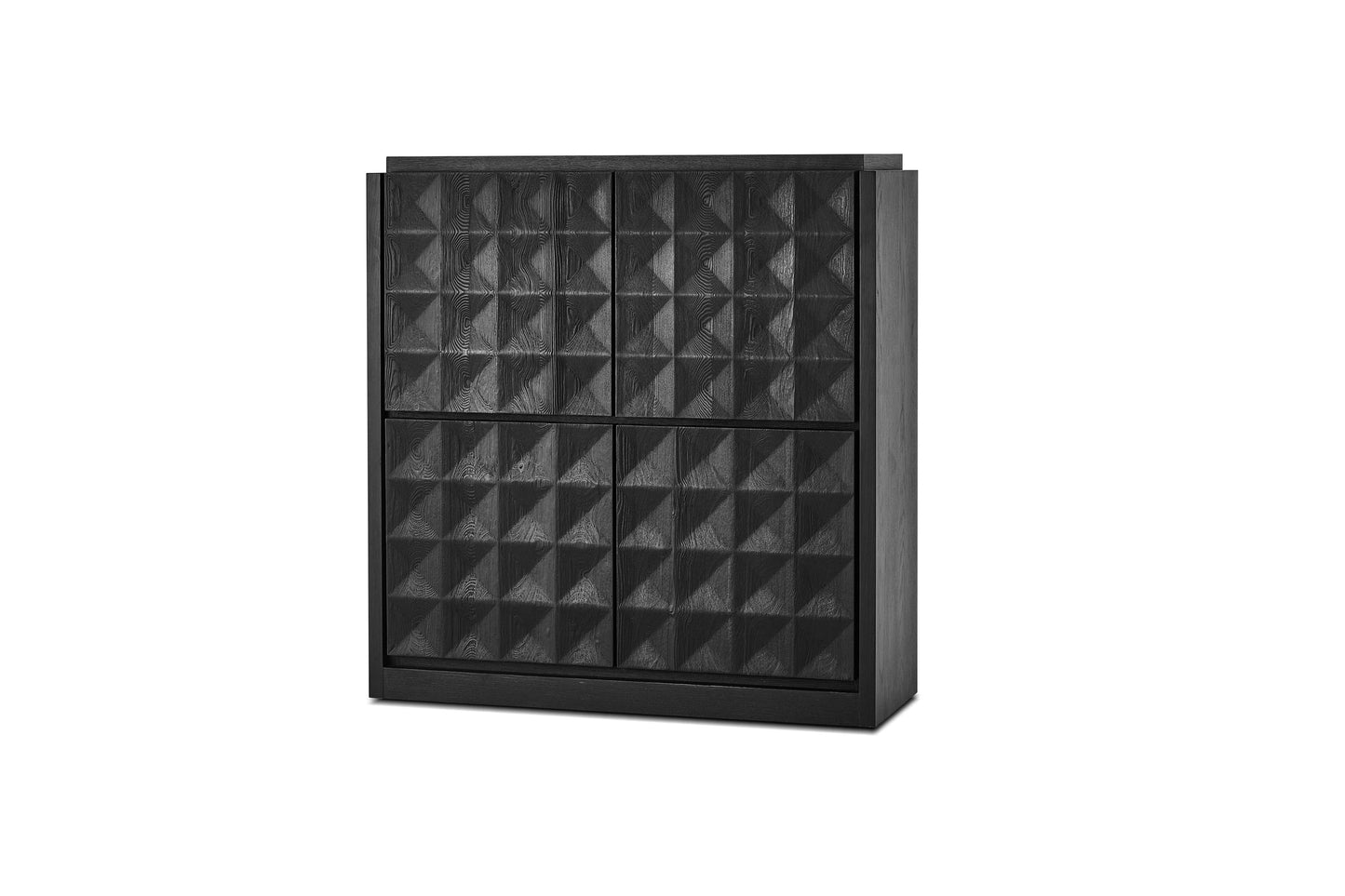 Moss Sideboard Tall In Matte Black Oak