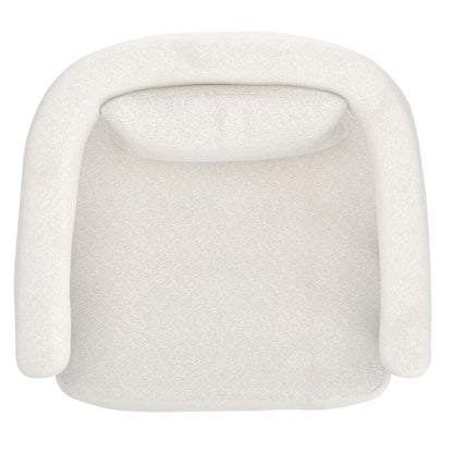 Scarlet Accent Chair In Ivory Boucle And Black