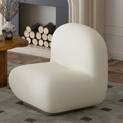 Zilano Accent Chair In Ivory Boucle