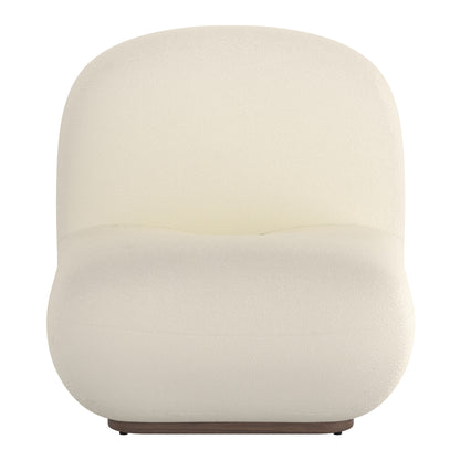 Zilano Accent Chair In Ivory Boucle