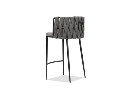 Weaver Counter Stool In Sauvage Ult. Nubuck/concrete Tweed