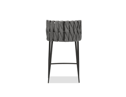 Weaver Counter Stool In Sauvage Ult. Nubuck/concrete Tweed