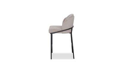 Wallen Counter Stool In Champagne With Black Base