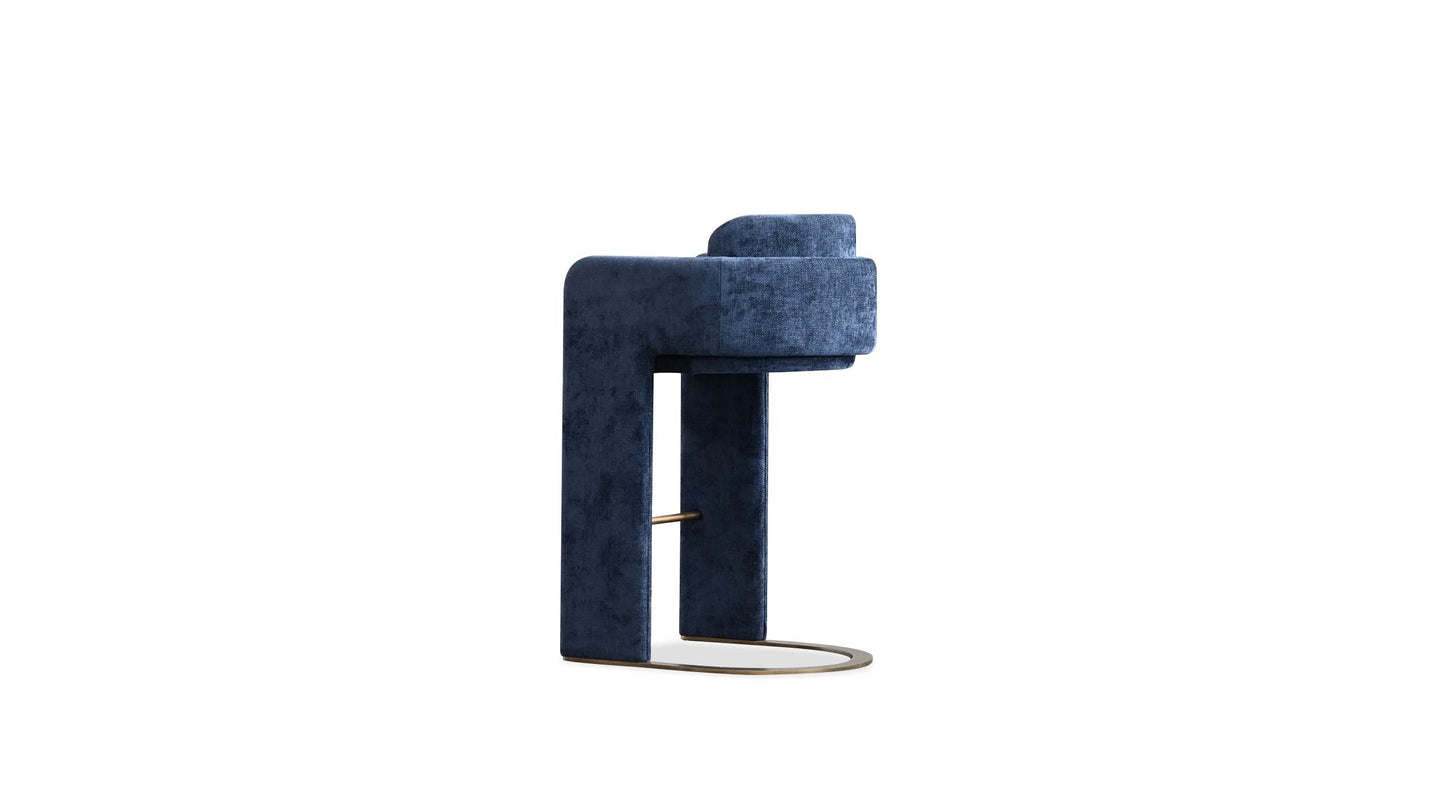 Lark Bar Stool In Navy