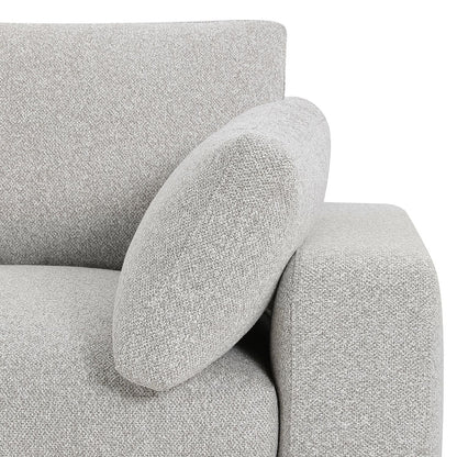 Onza Sectional 5-piece In Oat Tweed Modular Sectional