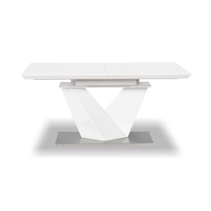 Manhattan Collection 7pc Dining Set with White Chairs