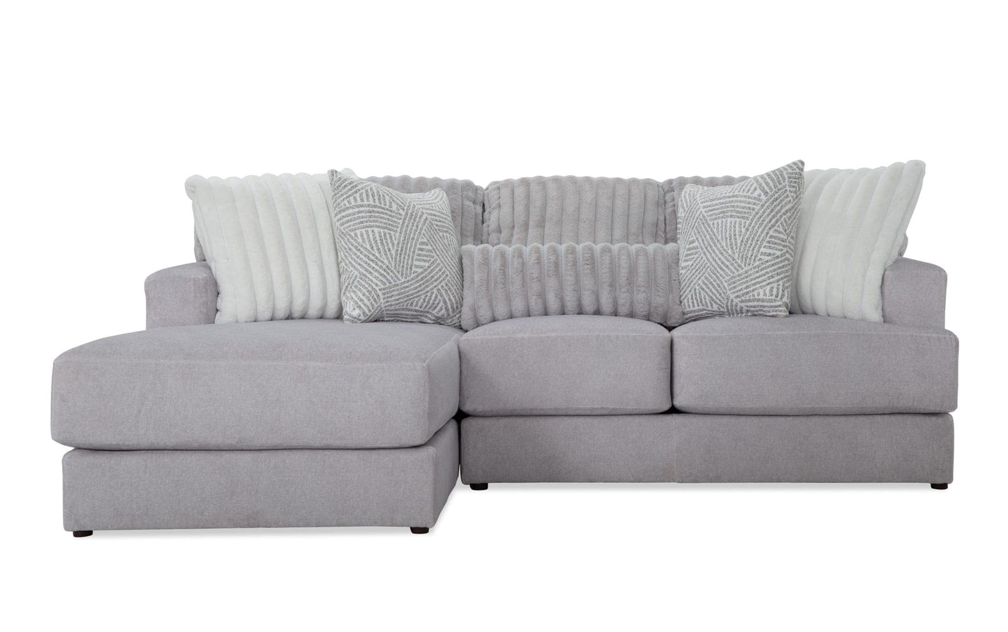 Moonstruck Gray 98'' 2 Piece Chaise Sectional
