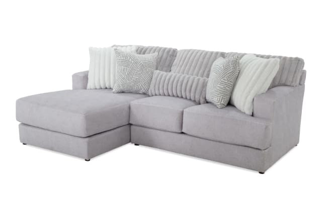 Moonstruck Gray 98'' 2 Piece Chaise Sectional