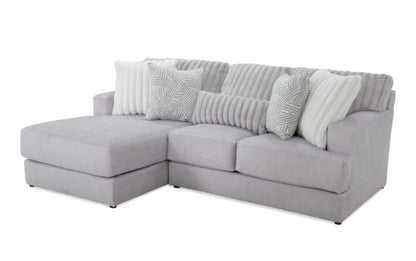 Moonstruck Gray 98'' 2 Piece Chaise Sectional