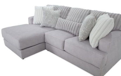 Moonstruck Gray 98'' 2 Piece Chaise Sectional