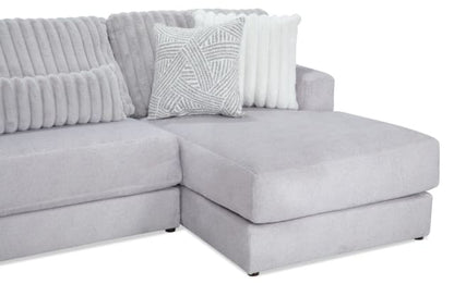 Moonstruck Gray 153'' 3 Piece Dual Chaise Sectional