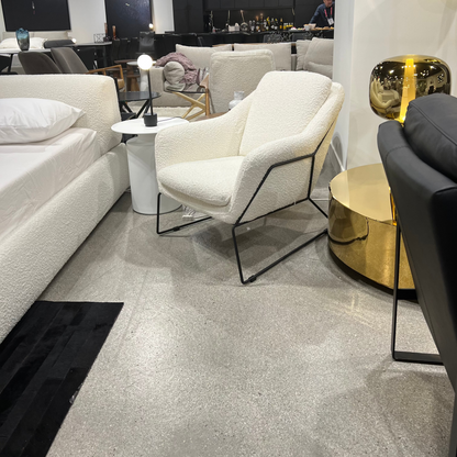 Jasper Occasional Chair In Cream Boucle