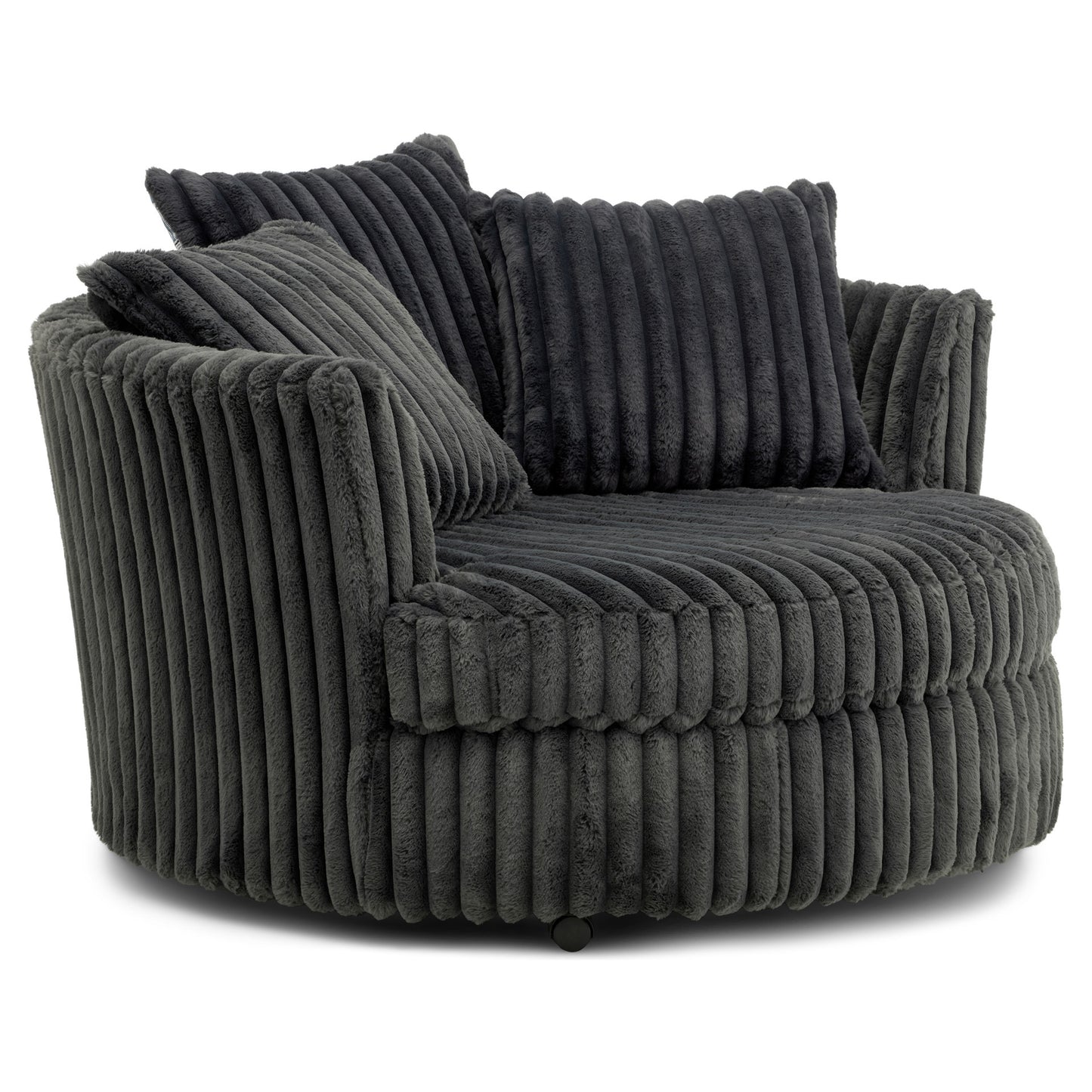6129 Collection Fabric Swivel Chair with Castors