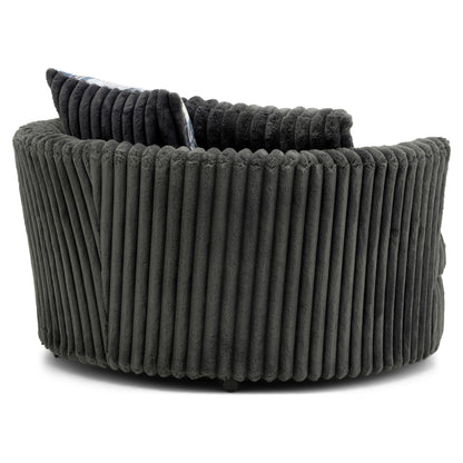 6129 Collection Fabric Swivel Chair with Castors