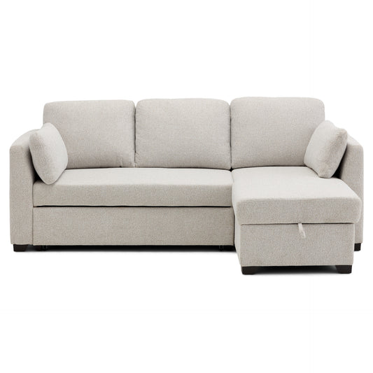 Elias Sofa Bed with Chaise Longue and Integrated Storage
