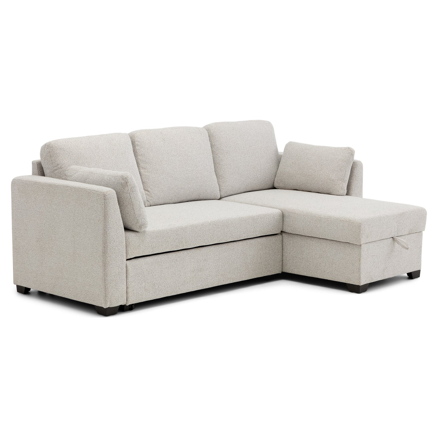 Elias Sofa Bed with Chaise Longue and Integrated Storage