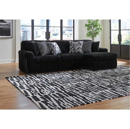 2 Piece Sectional with Chaise - Onyx / Right Facing