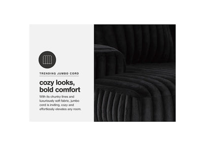 2 Piece Sectional with Chaise - Onyx / Right Facing