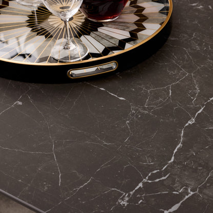 The W Double Extension Dining Table In Slate