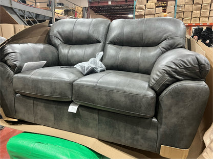 Collection 1601 Sofa Leather Gel in Two Tone Grey