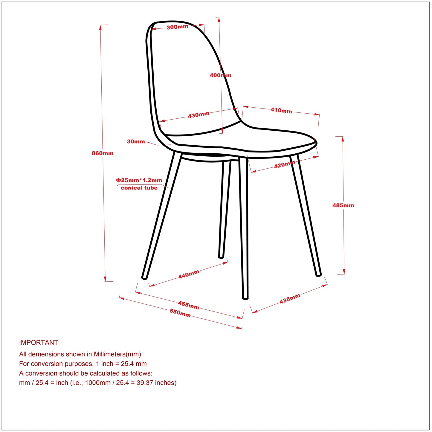 Lyna Dining Chair, set of 4 in Beige and Walnut