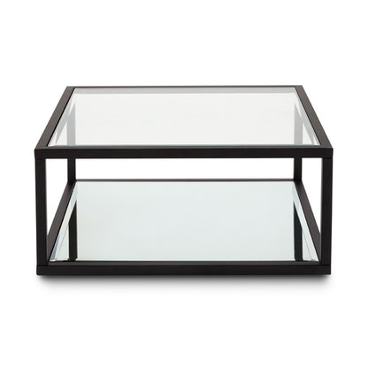 Caspian Black Square Coffee Table (Condo Size)