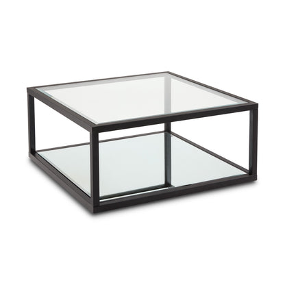 Caspian Black Square Coffee Table (Condo Size)