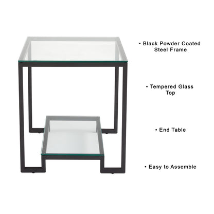 Krista Black End Table