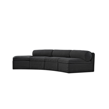 Fauna Sectional In Black