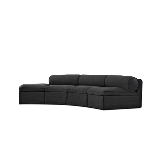 Fauna Sectional In Black